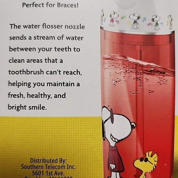 Peanuts Snoopy Joe Cool Electric Water Flosser USB Rechargeable - NIB - Picture 4 of 6